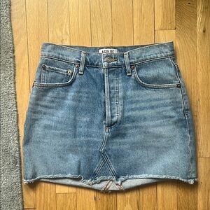 AGOLDE Denim Mini Skirt